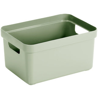 Sigma home boîte de rangement 13l vert 350x246x183mm | 3 pièces