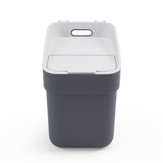 Poubelle prête à collecter Curver - 20 litres - gris foncé gris clair