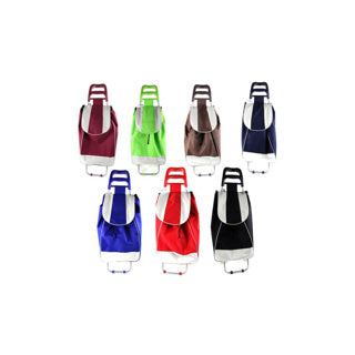 Chariot de courses 38 litres assortis | 2 pièces