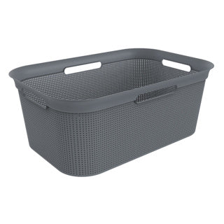 Rotho panier à linge flexible brisen 41 l anthracite