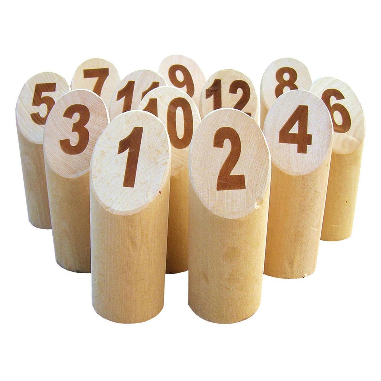 Tactic mölkky - jeu d'attraper et de lancer - jeu de lancer en bois finlandais original dans un étui de transport en bois de luxe - bois de bouleau durable - avec application de notation gratuite
