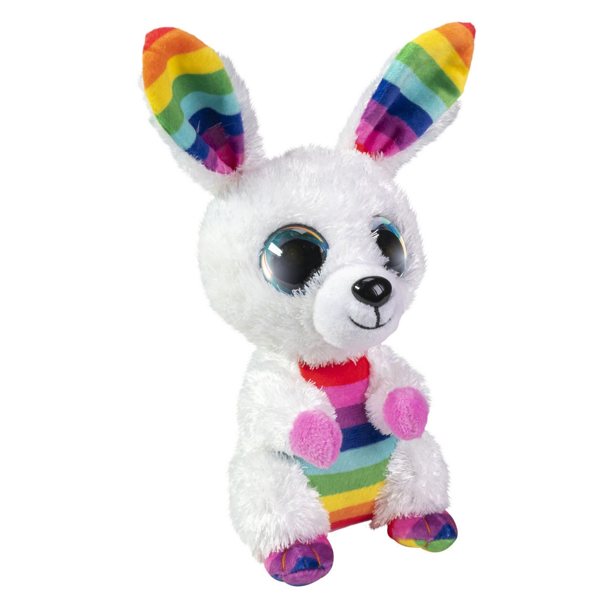 Peluche Lumo stars - lapin arc-en-ciel, 15cm