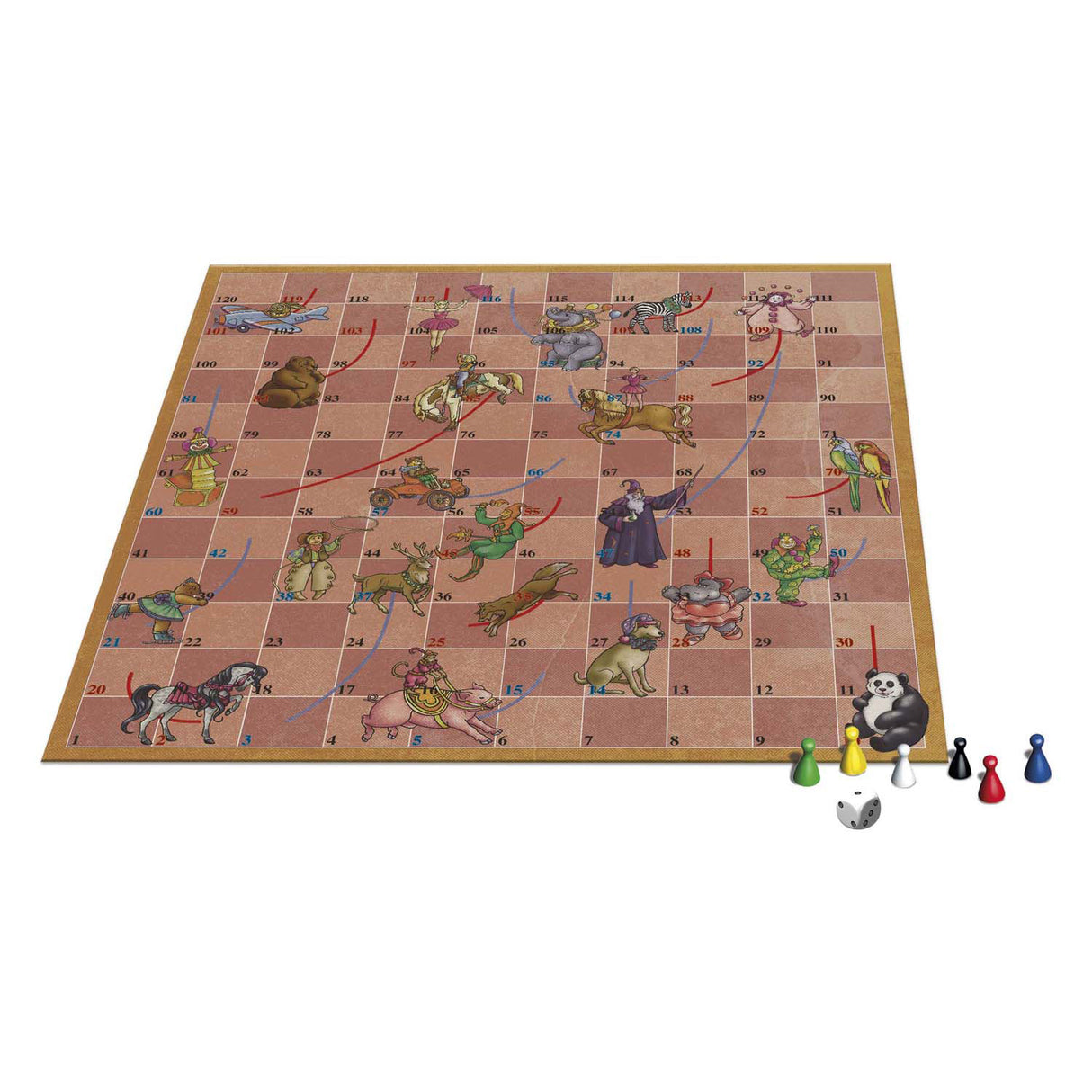 Jeux de société Selecta du passé - Serpents et échelles de cirque