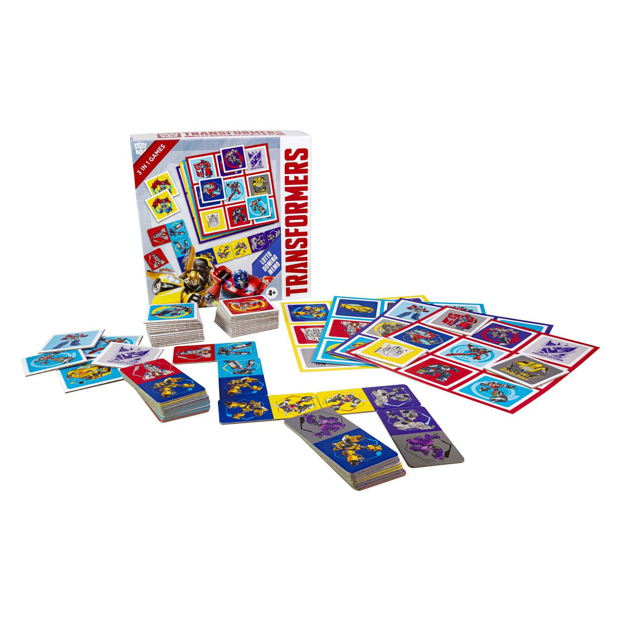 Transformateurs tactiques 3 en 1 mémo loto domino