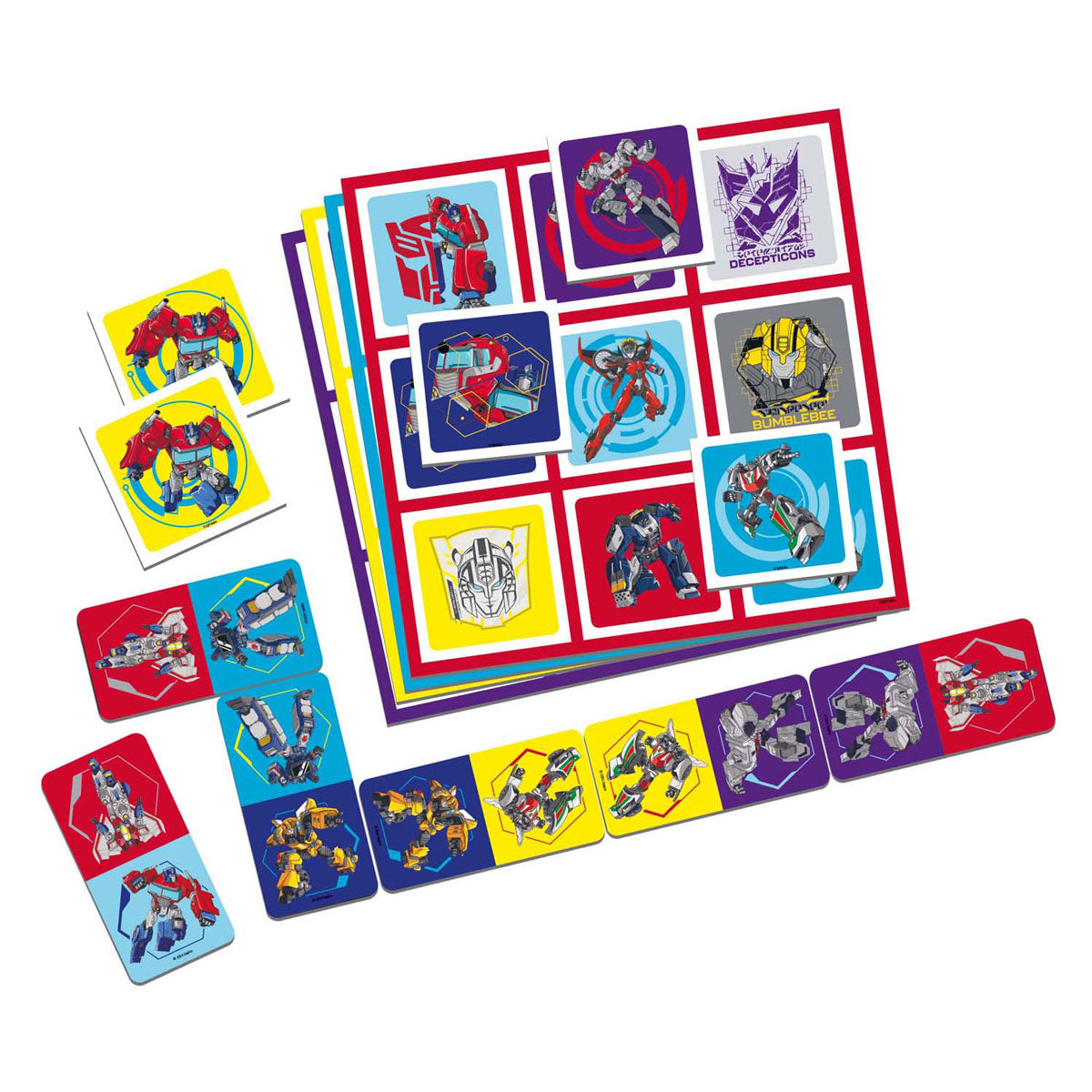 Transformateurs tactiques 3 en 1 mémo loto domino