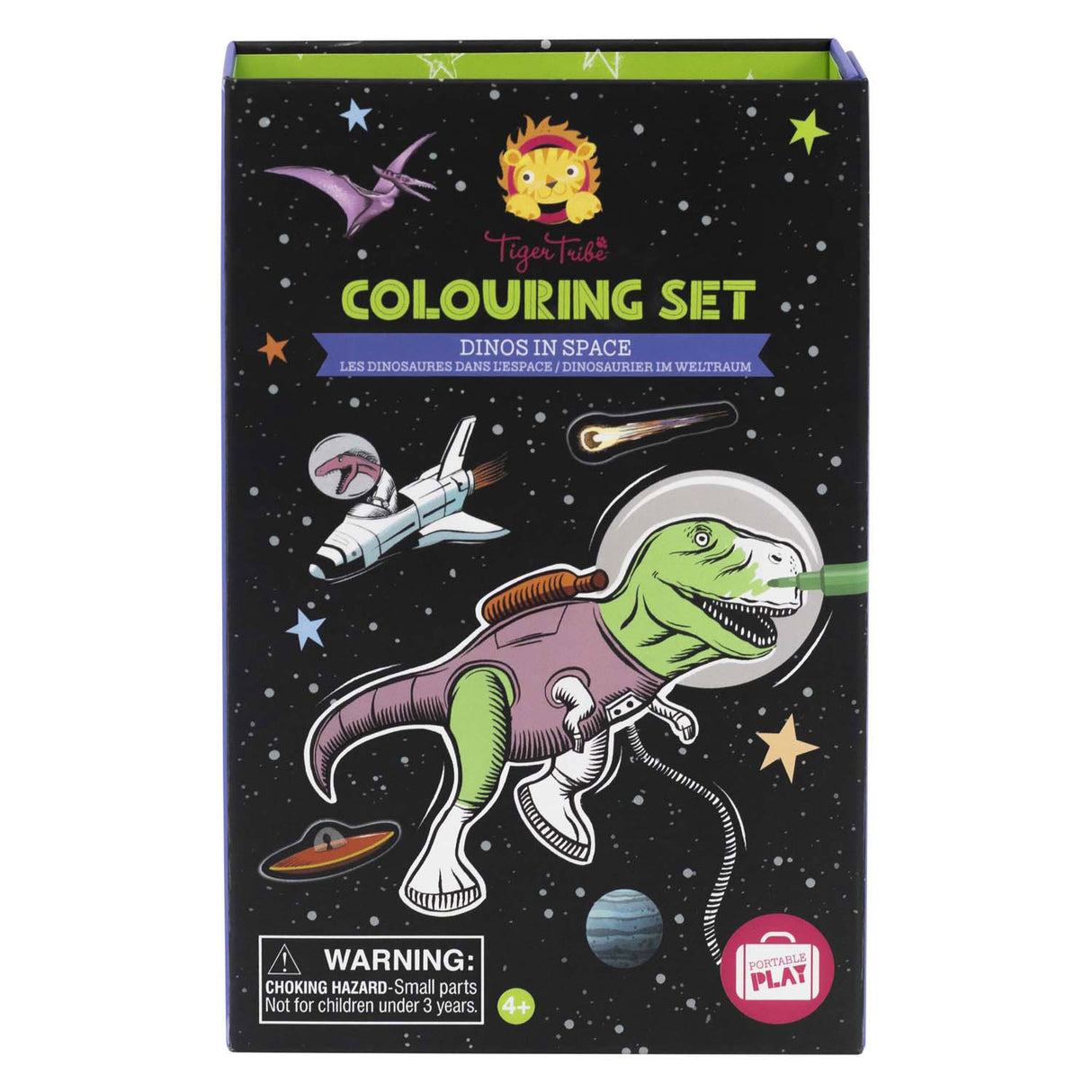 Set de couleurs Selecta - dinosaures dans l'espace