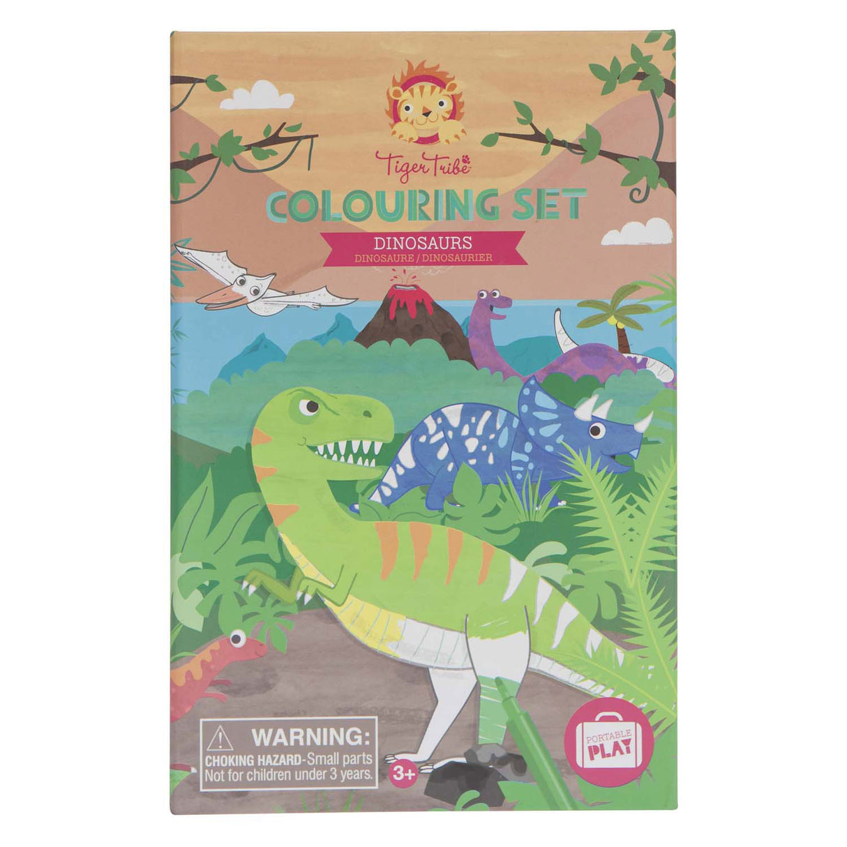 Set de couleurs Selecta - dinosaure