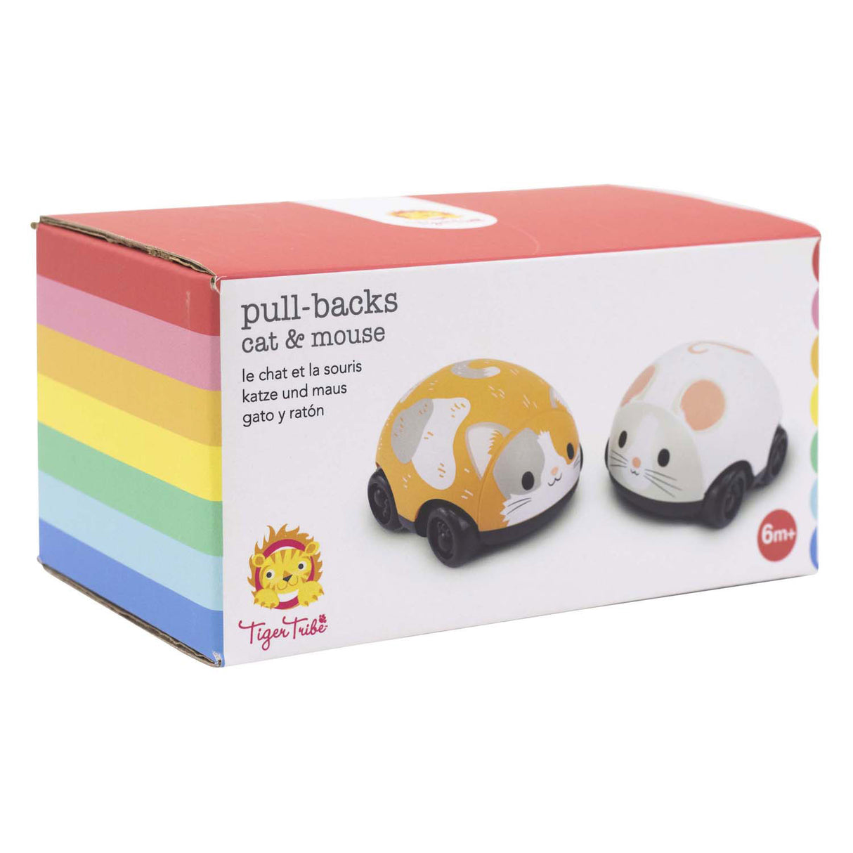 Véhicules rétractables Selecta - chat et souris