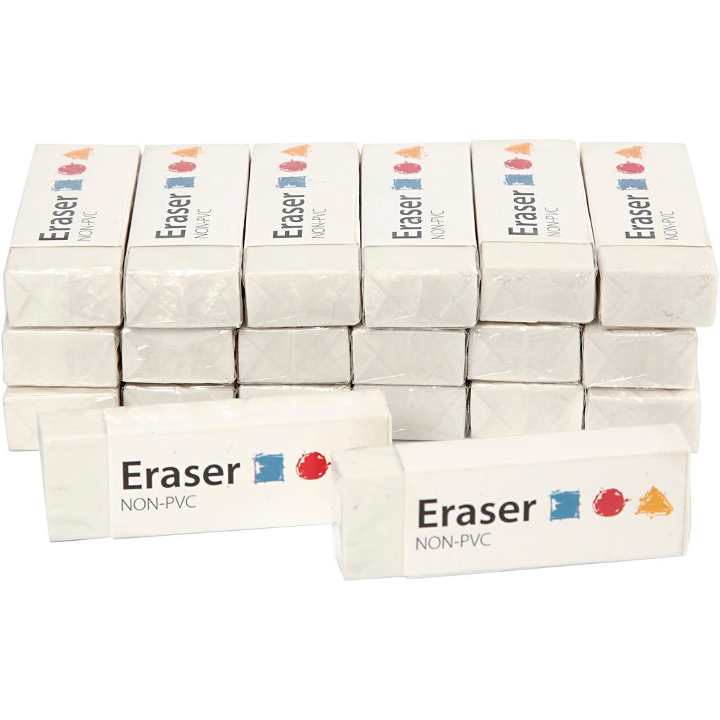 Gomme Creativ company, dimensions 62x22x10 mm, 20 pièces, 1 boîte