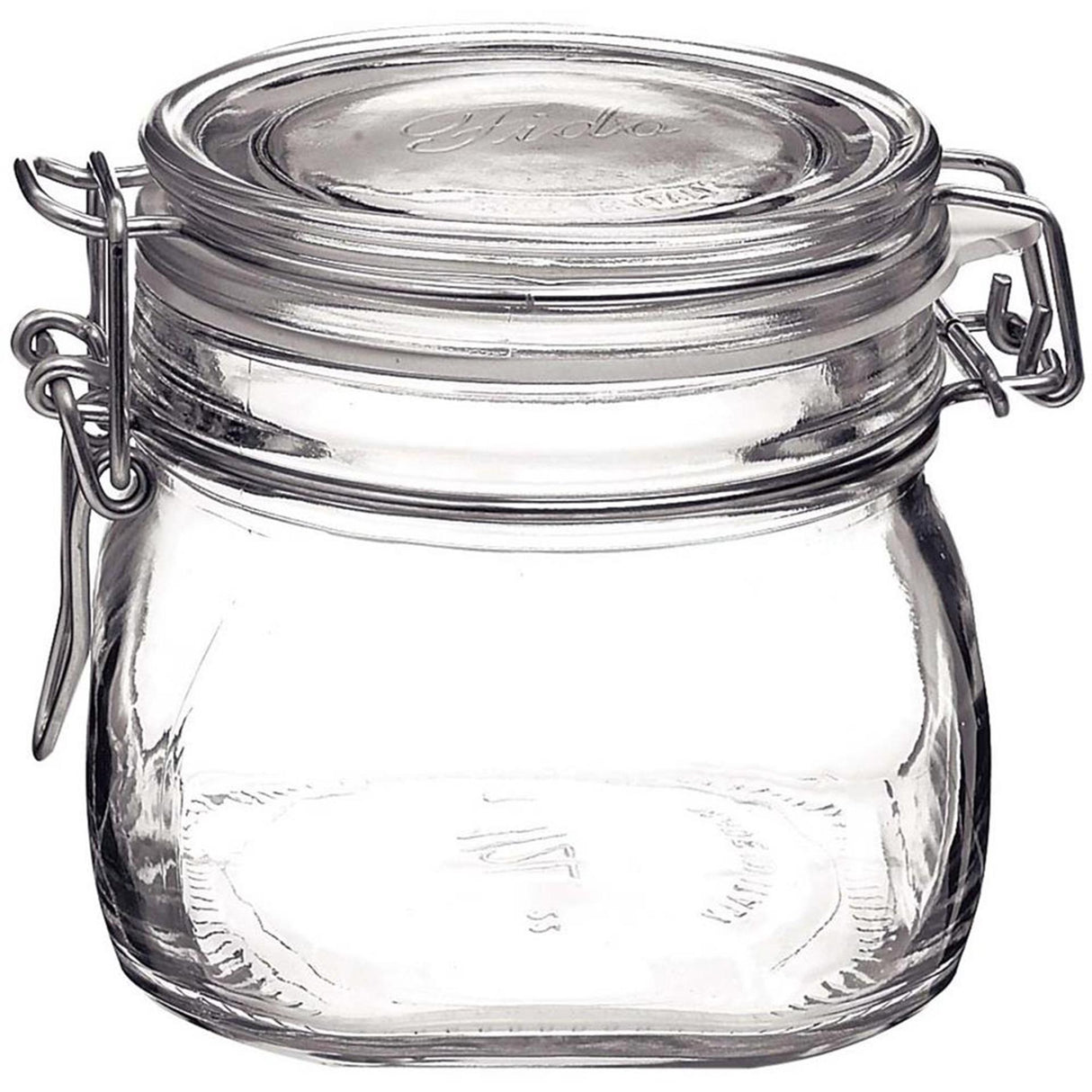 Rocco bormioli bormioli bocal de conservation carré 0,5 l fido paquet de 6