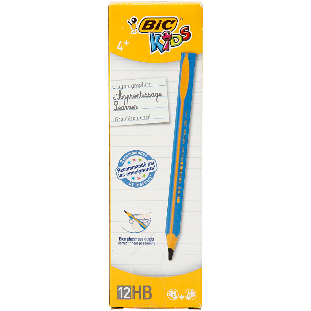 Crayons Bic, l : 14 cm, épaisseur 10 mm, recharge 4 mm, 12 pièces 1 boîte