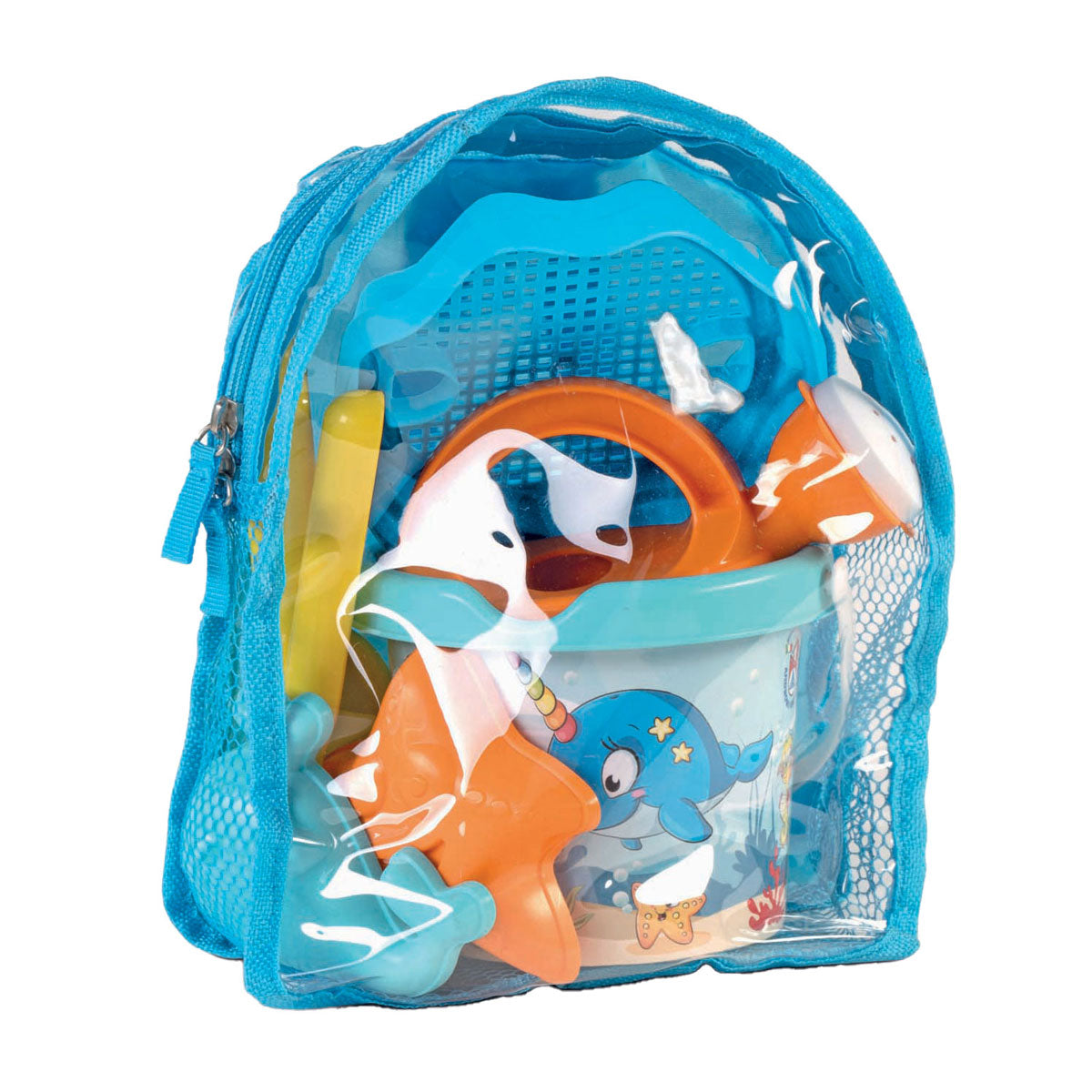 Sac à dos Androni avec ensemble de plage baleine, 7 pièces.