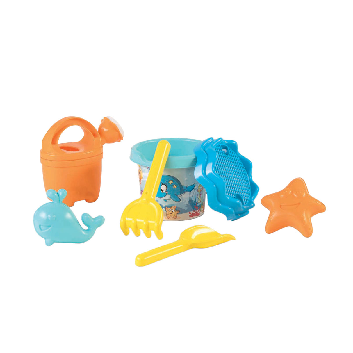 Sac à dos Androni avec ensemble de plage baleine, 7 pièces.