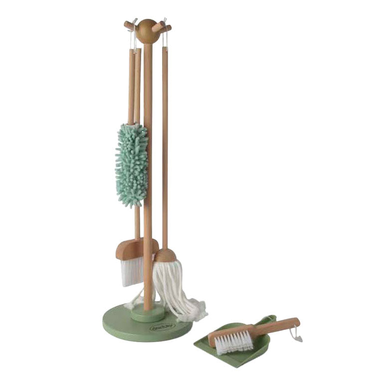 Set de nettoyage en bois Dantoy, 6 pièces.
