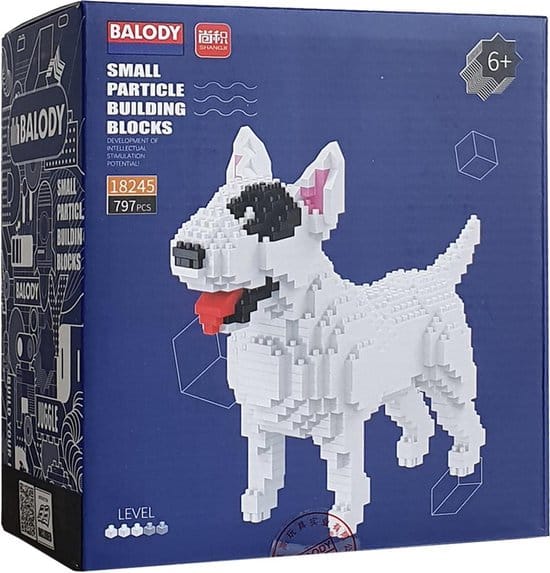 Balody bull terrier chien avec nanoblocs mini blocs de construction lego 797 pièces