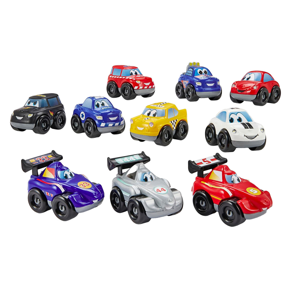 Ecoiffier abrick voitures de course - 10 pcs.