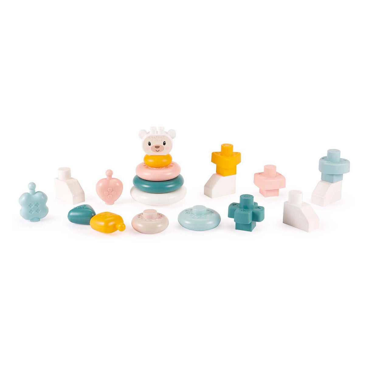 Ecoiffier abrick bébé ma première table d'activités, 21 pièces.