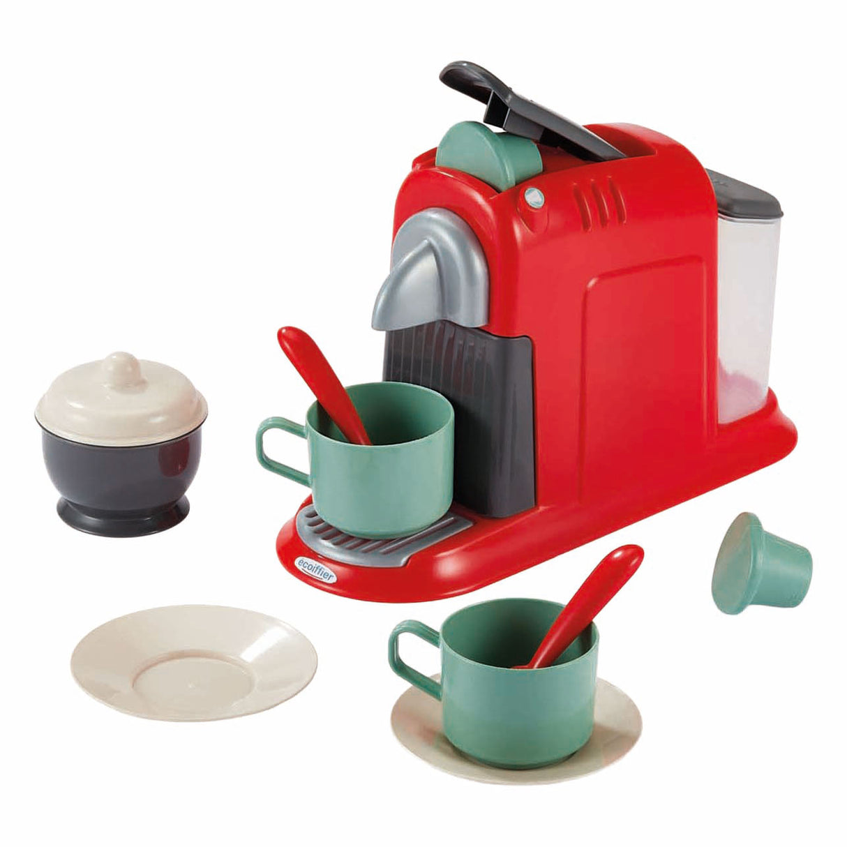 Vaisselle 100% chef Ecoiffier en coffret de rangement - 70 pièces.
