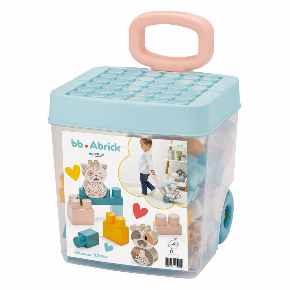 Blocs de construction Abrick dans une boîte de rangement - 40 pcs.