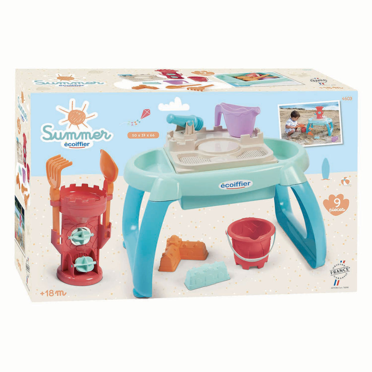 Sable et nappe phréatique Ecoiffier - 9 pcs.