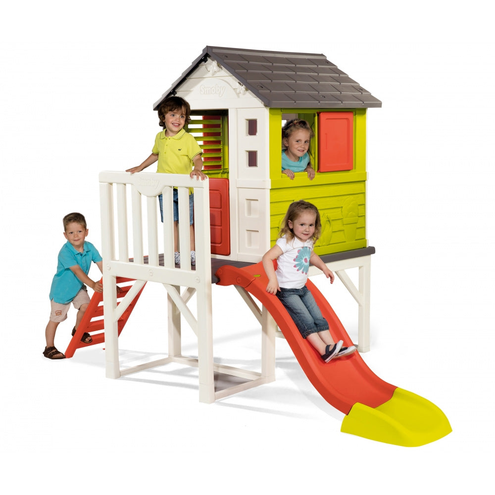Cabane Smoby avec toboggan