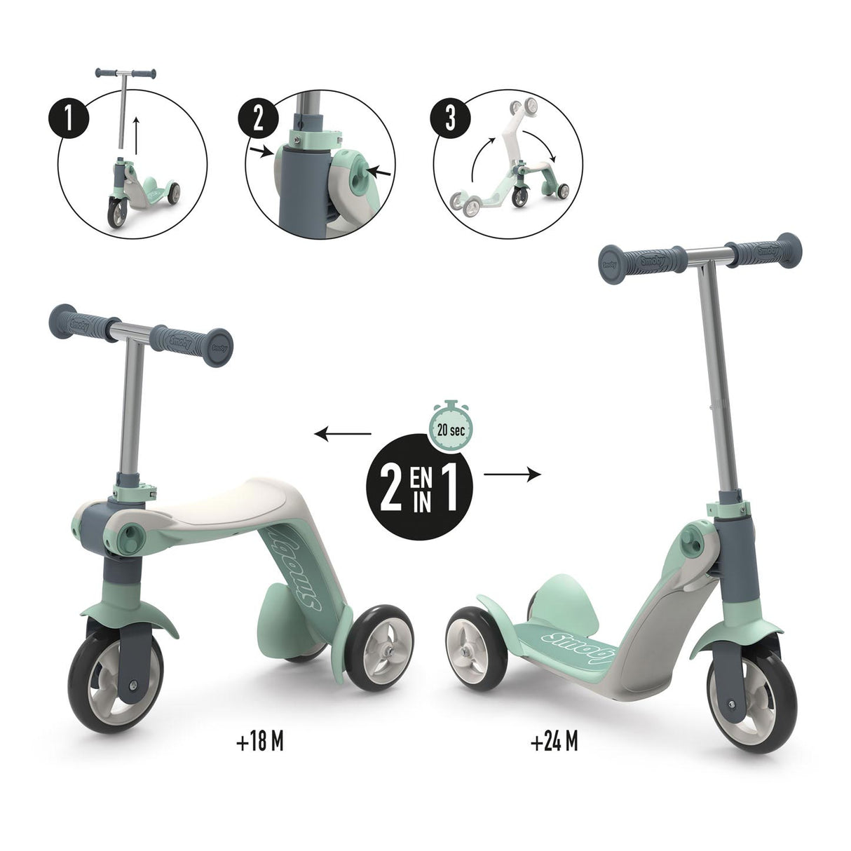 Smoby Step 2in1 réversible