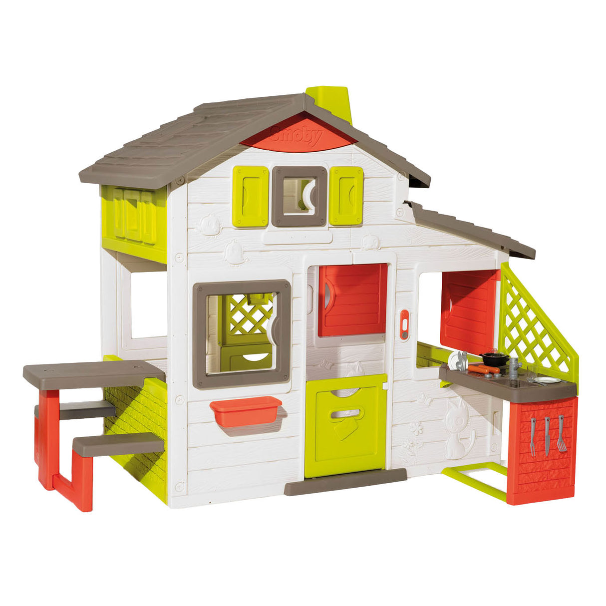 Maisonnette Smoby Neo Friends avec cuisine extérieure