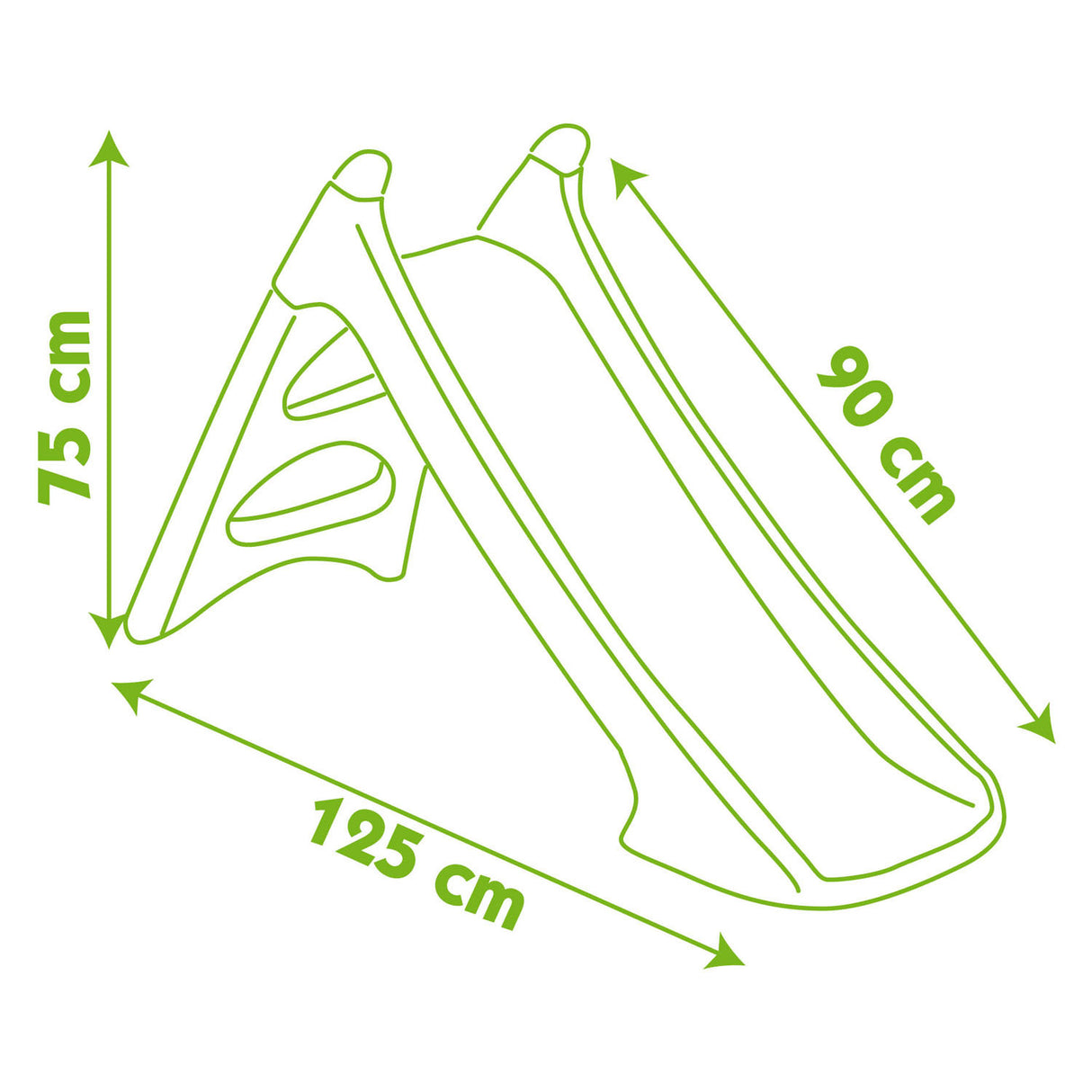 Smoby slide xs rouge vert avec raccordement à l'eau