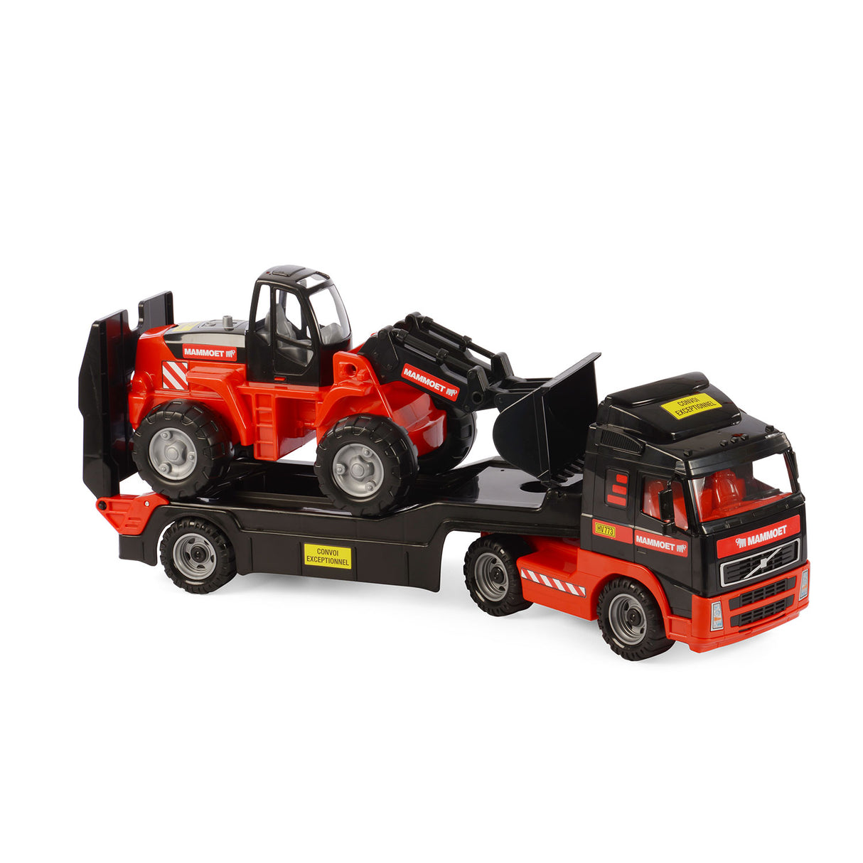 Mammoet Toys Cavallino Mammoet Truck avec remorque et pelle