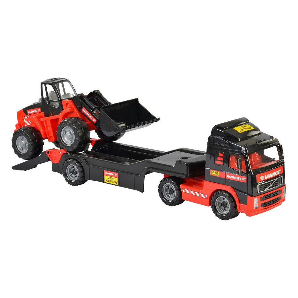 Mammoet Toys Cavallino Mammoet Truck avec remorque et pelle