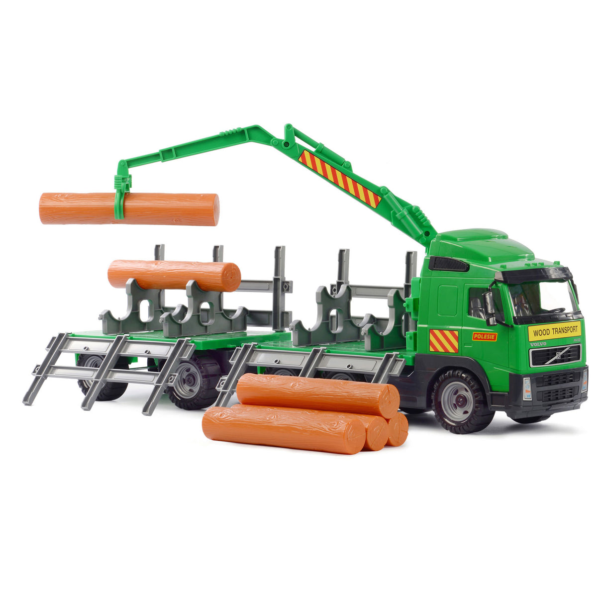 Camion de transport en bois Cavallino Volvo avec remorque