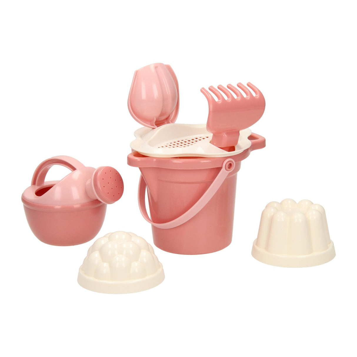 Seau cavallino set pastel rose, 7dlg.