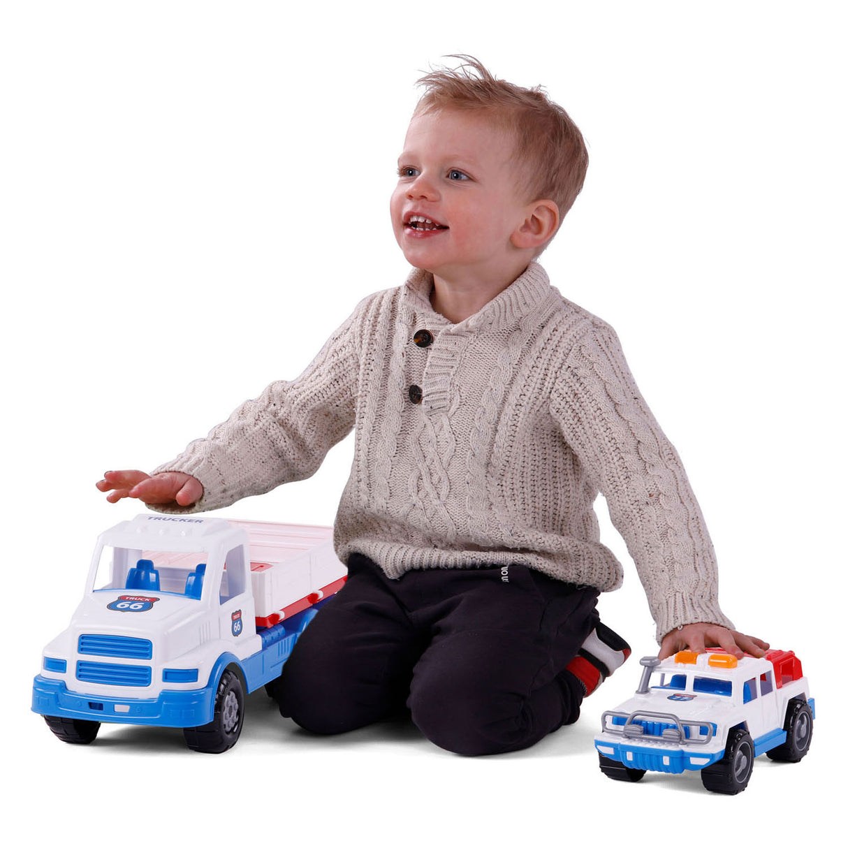 Camion de torpille cavallino xl avec jeep, 46,6 cm
