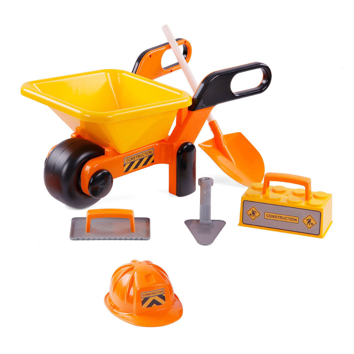 CAVALLINO WALLBARROW Jaune avec outils et casque, 6dlg.