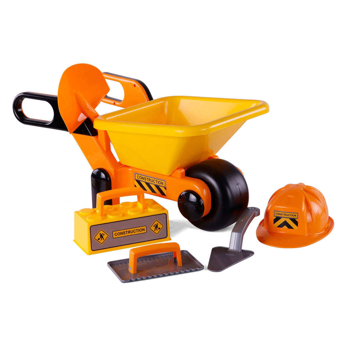 CAVALLINO WALLBARROW Jaune avec outils et casque, 6dlg.