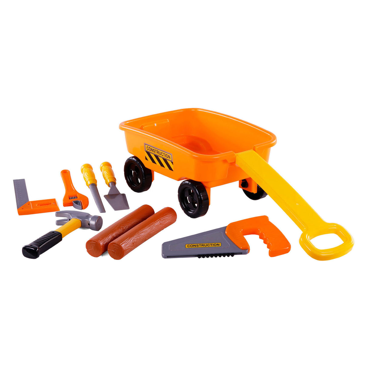 Cavallino Bolderkar Oranje avec outils et troncs d'arbres, 9dlg.