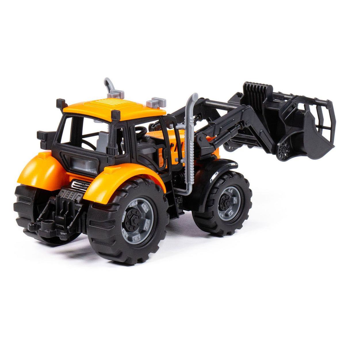Tracteur Cavallino avec chargeur jaune, échelle 1:32