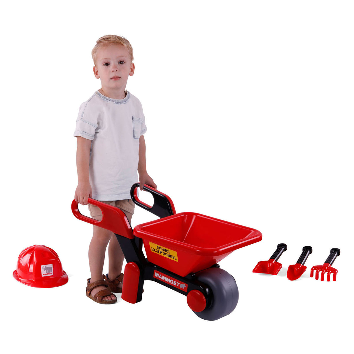 Cavallino Mammoet Whelbarrow avec casque et outils, 5LDG.