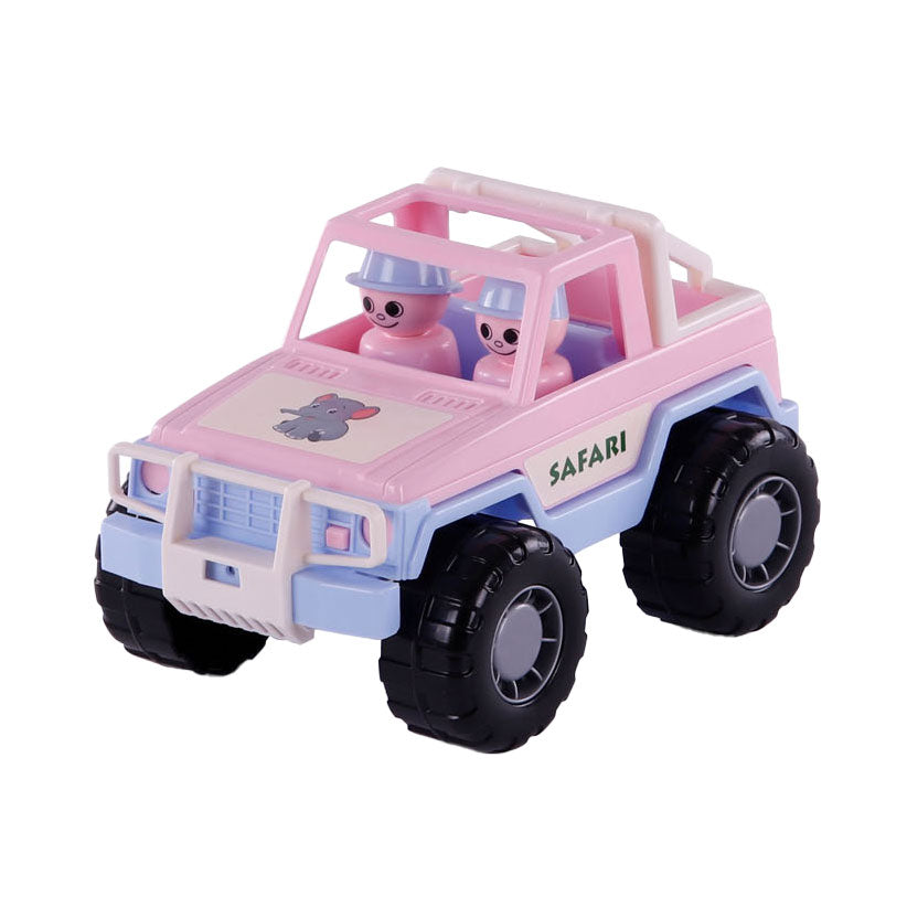 Cavallino jeep rose avec 2 figurines