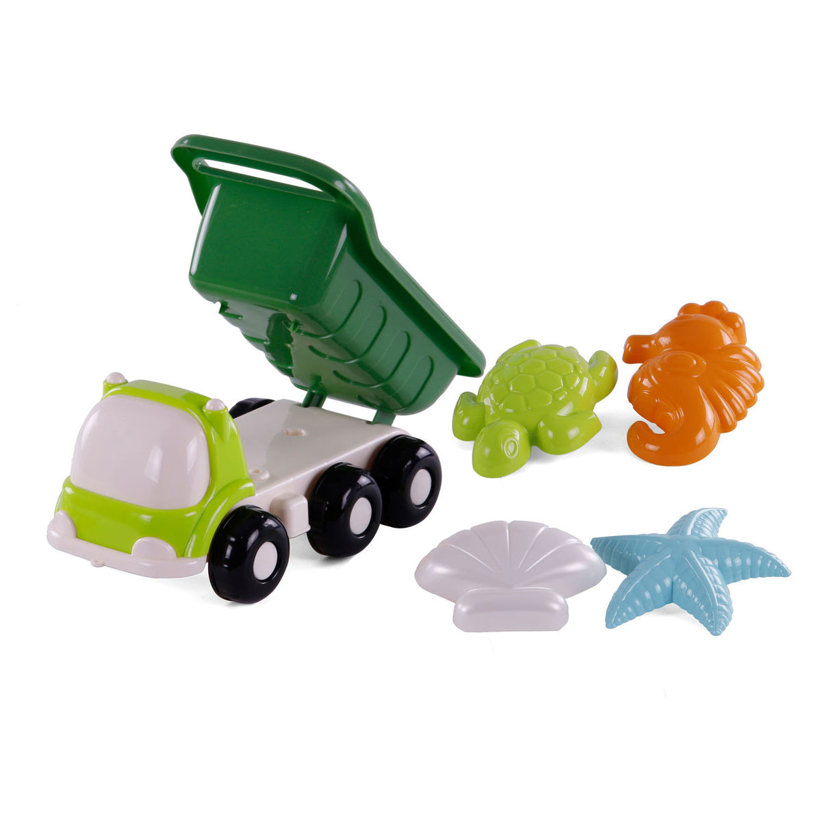 Cavallino Beach Kiepwagen avec 4 formes de sable vert