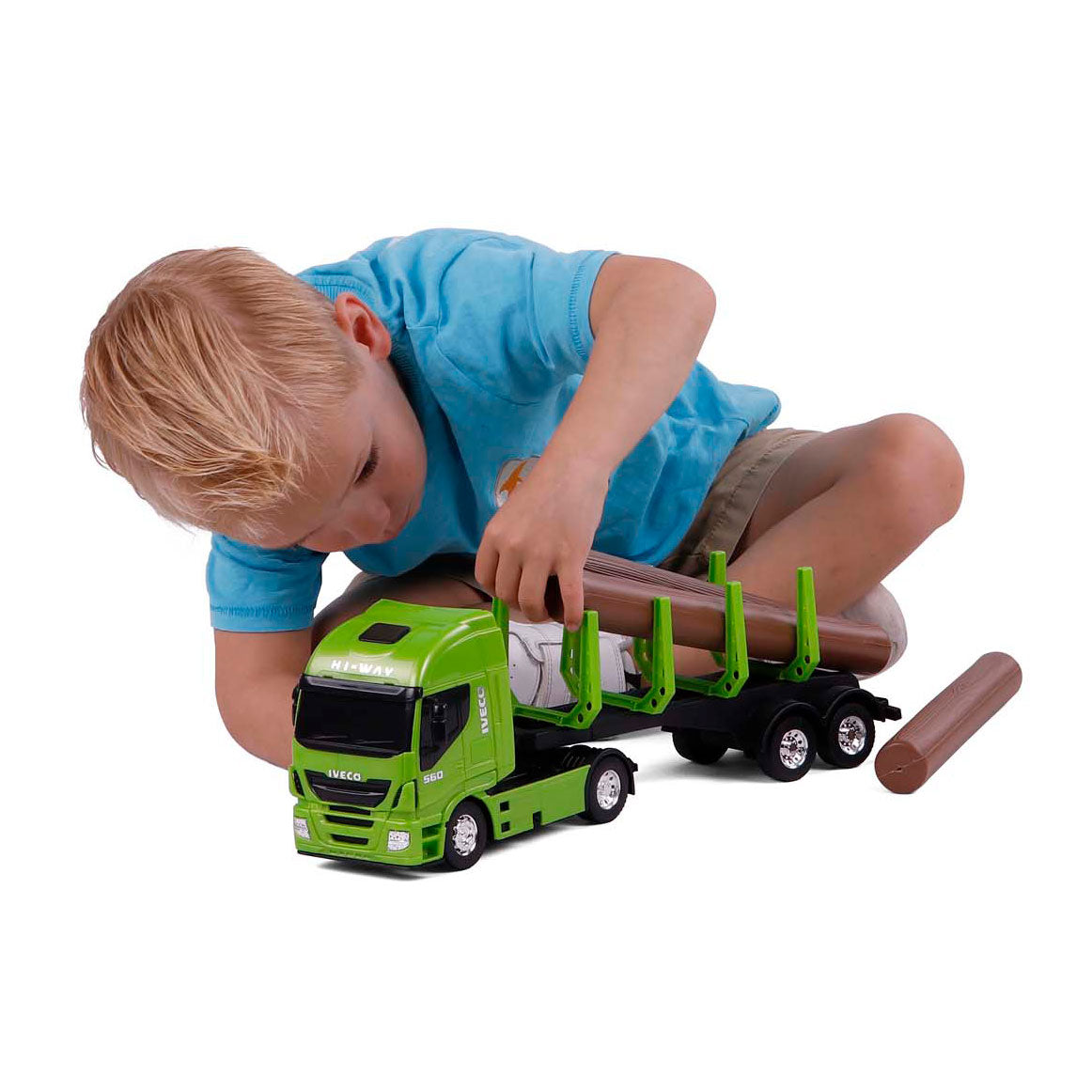 Cavallino iveco camion tronc d'arbre échelle 1:30