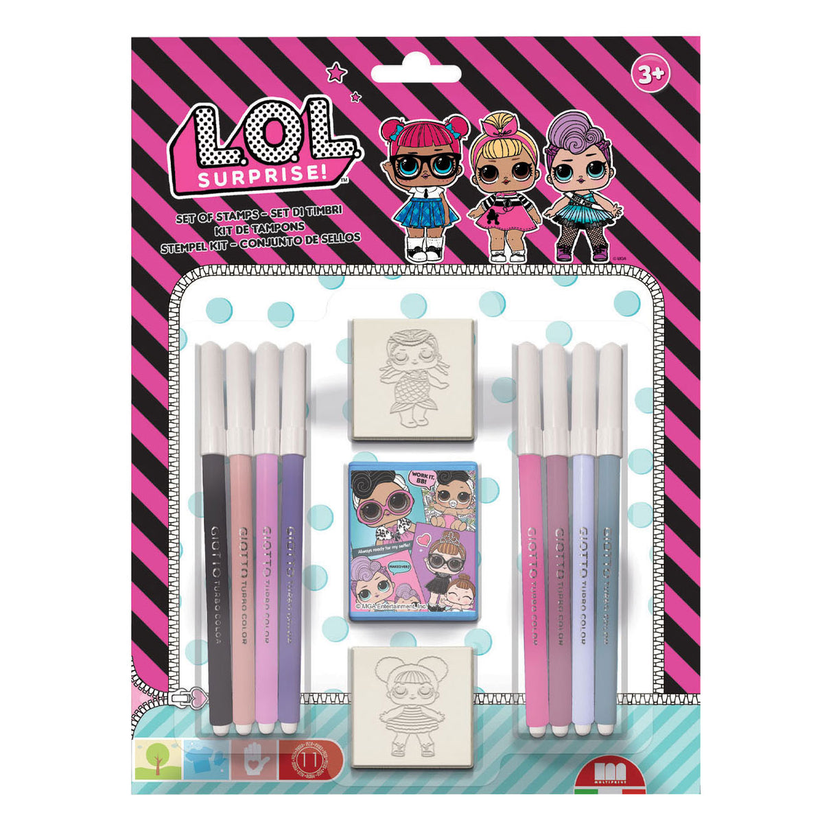 Multiprint L.O.L. Ensemble de tampons surprise, 11dlg.