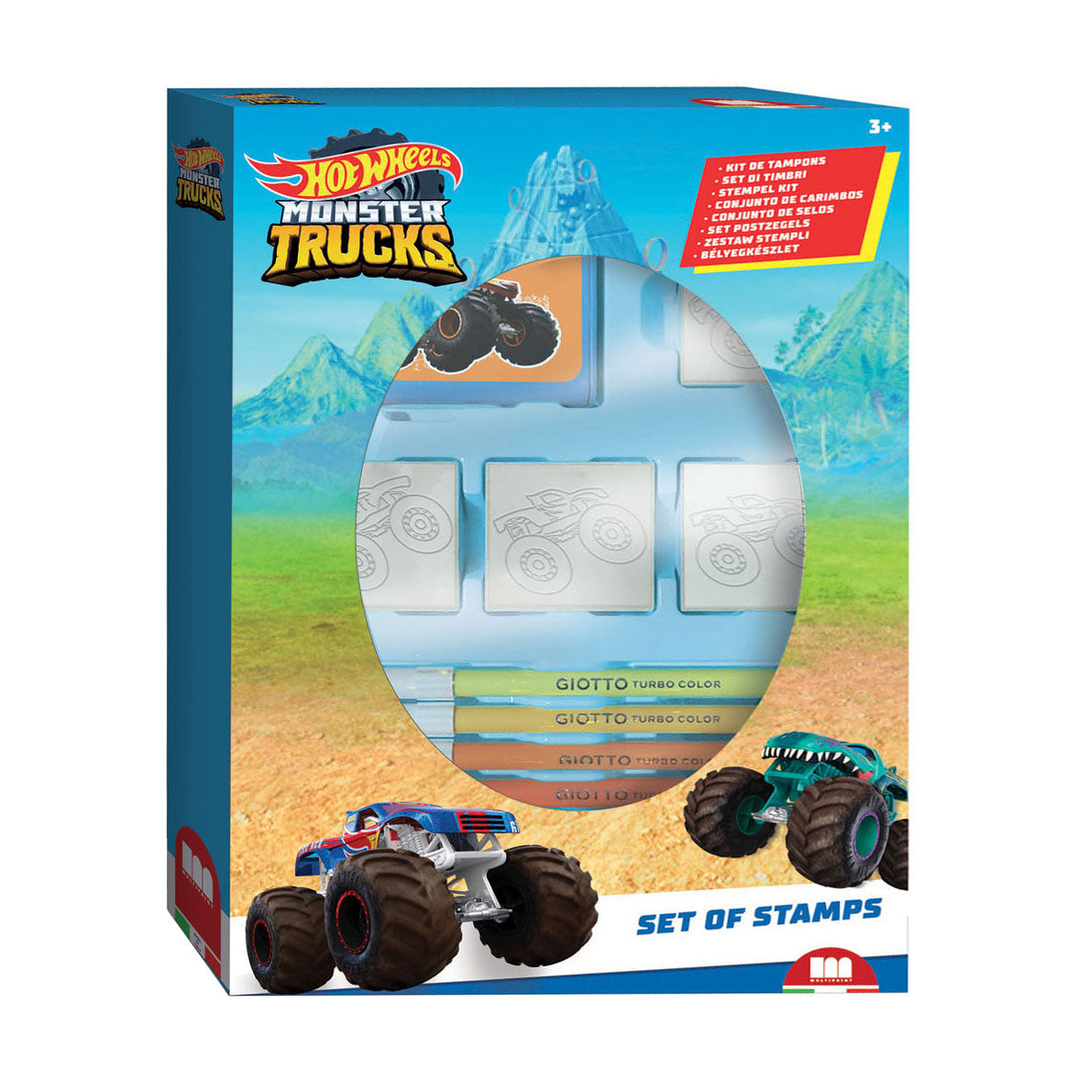 Ensemble de tampons Hot Wheels multiprint avec 4 timbres