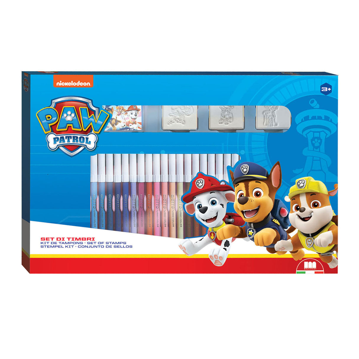 Ensemble de couleurs de patrouille de patrouille multiprint avec timbres, 41dlg.