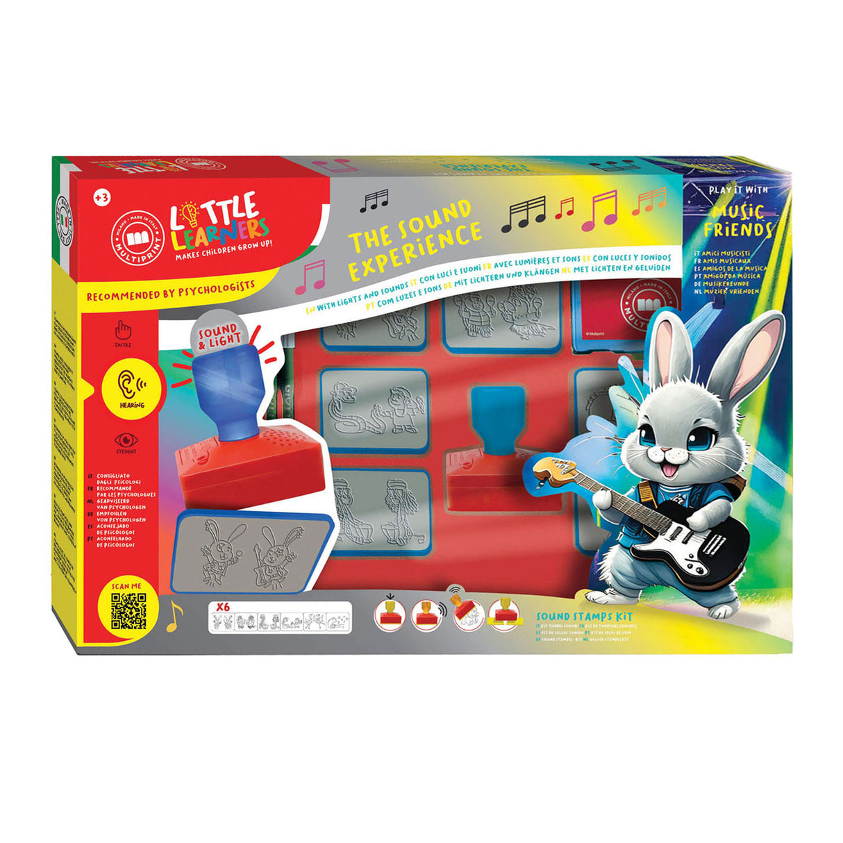 Timbre animal musical multiprint serti de sons