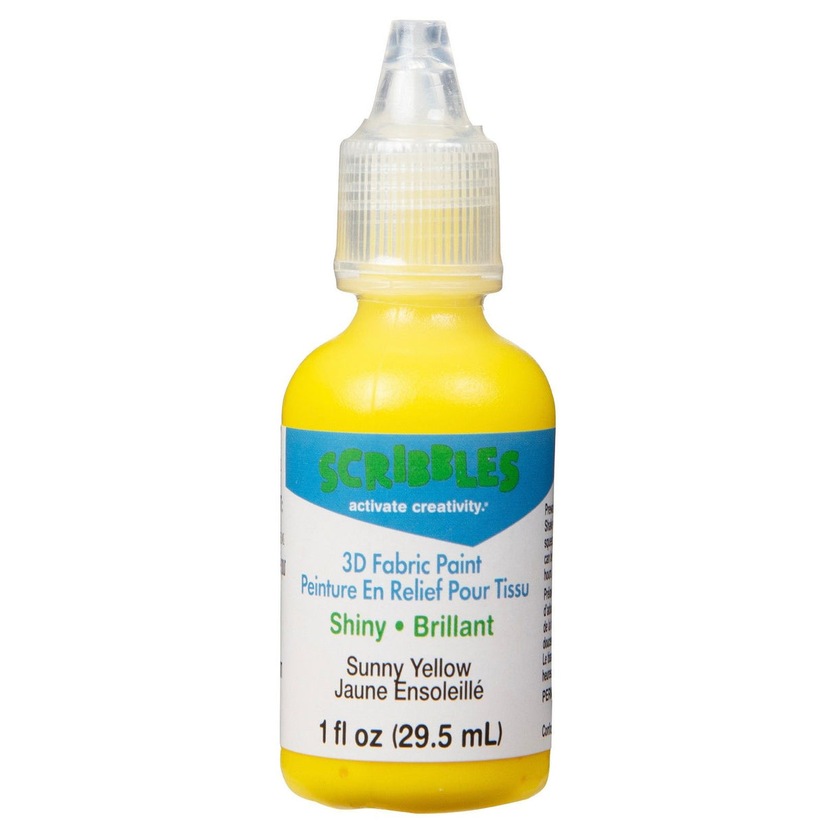 Scribbles • Peinture textile 3D brillante 29,5ml jaune