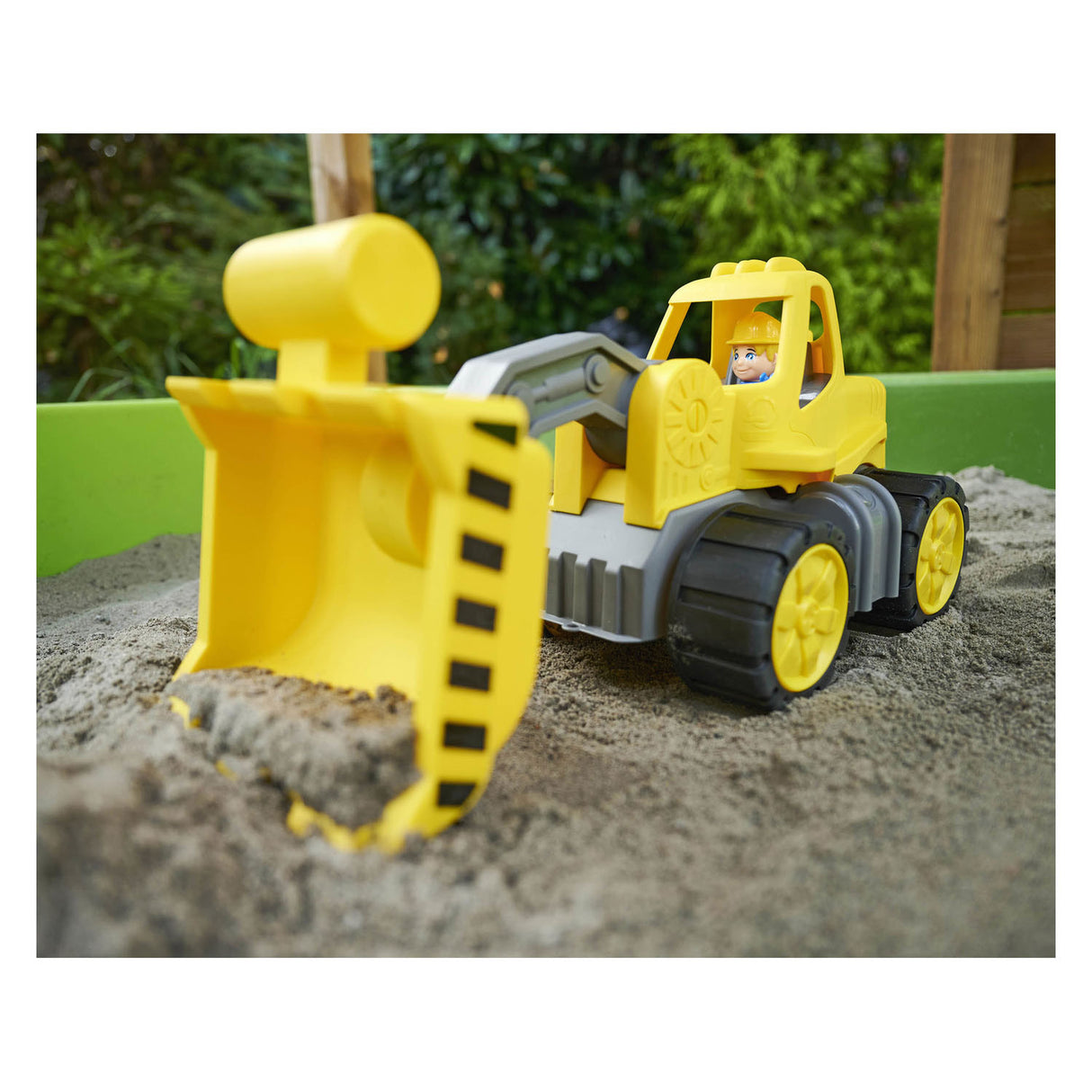 Chargeuse sur pneus Big Power Worker + figurine - bac à sable - véhicule jouet