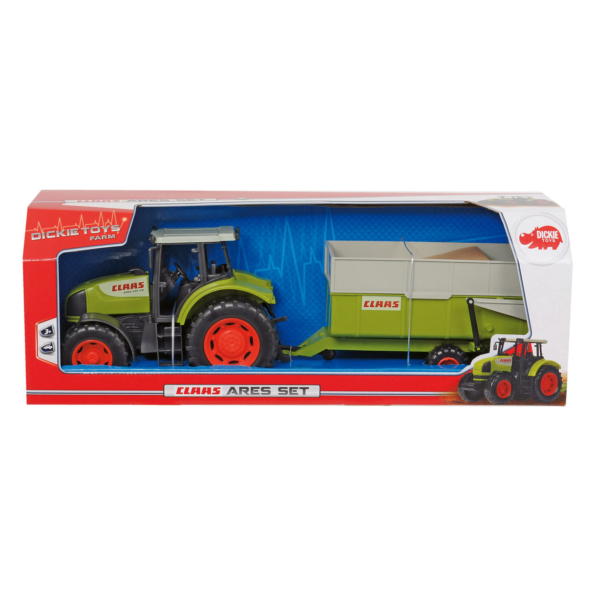 Dickie Toys Claas - semi-remorque - 57 cm - véhicule jouet