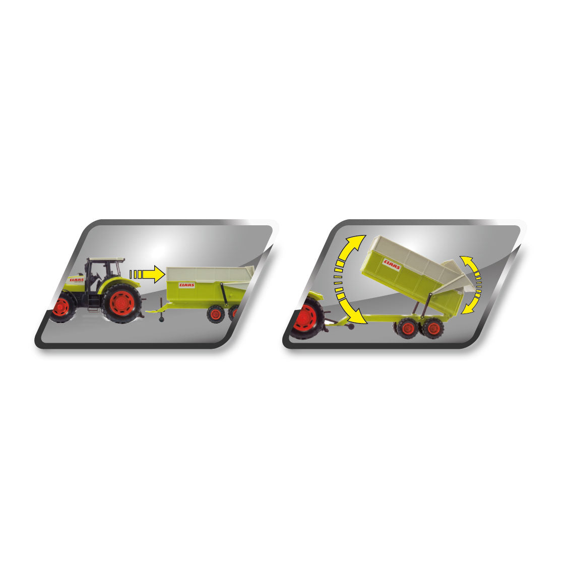 Dickie Toys Claas - semi-remorque - 57 cm - véhicule jouet