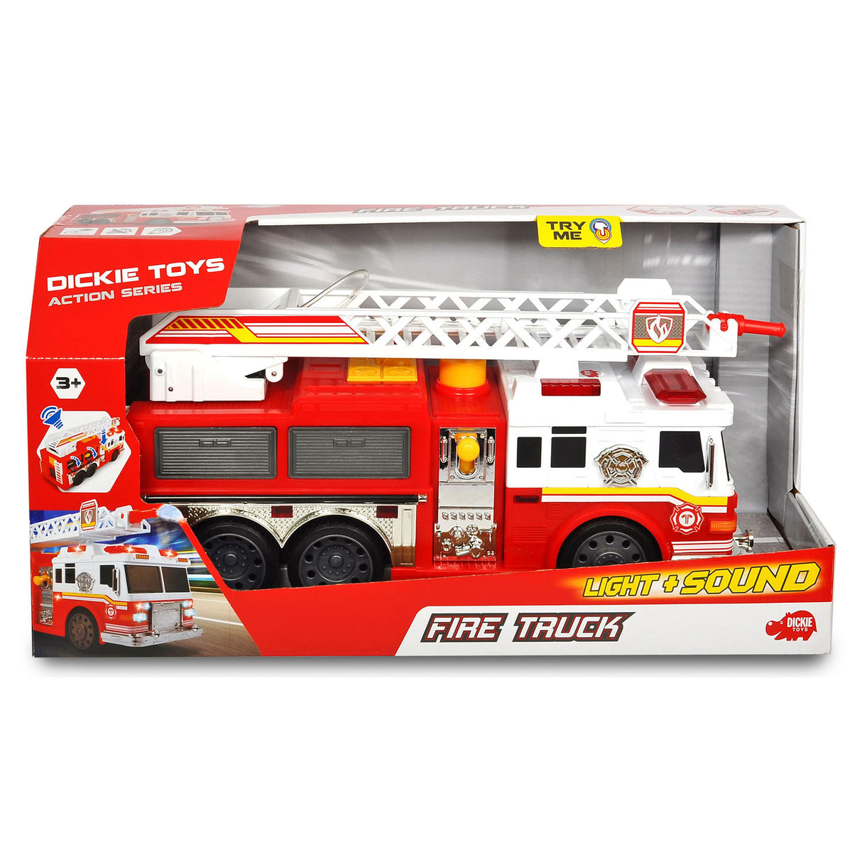 Camion de pompiers Dickie avec lumière et son